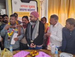 चेयरमैन मुशीर कुरैशी का स्वागत,कर्मचारियों ने समय पर भुगतान मिलने पर किया सम्मान