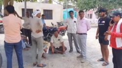 बाइक सवार की टक्कर से पैदल चल रहे मजदूर की मौत,परिजनों में मचा कोहराम