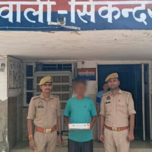 पुलिस ने एक अभियुक्त को गिरफ्तार कर भेजा जेल , तमंचा कारतूस बरामद