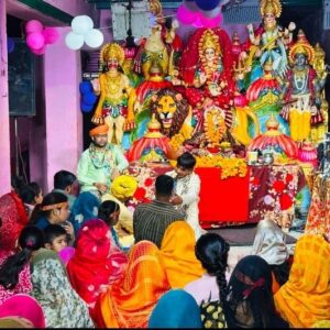 Hathras; सासनी के कंकाली मंदिर भव्य जागरण के बाद हुआ महाप्रसाद वितरण