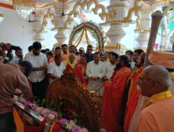 Hathras;मां कात्यायनी मंदिर में प्राण प्रतिष्ठा, भव्य शोभायात्रा