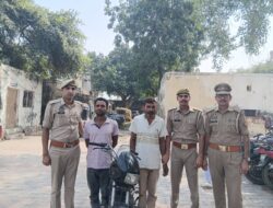 Hathras;चोरी की बाइक समेत दो वाहन चोर गिरफ्तार